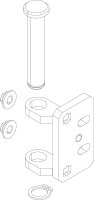 8732926138 Türscharnier oben everp. Buderus Ersatzteil