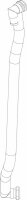 8733703238 Schlauch G1" 810mm Buderus Ersatzteil