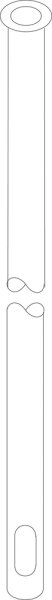 8735100005 Einlaufrohr 915mm Buderus Ersatzteil