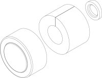 8735100312 Abdeckung E-Muffe schwarz everp Buderus...