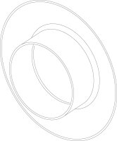 8735100810 Rosette D96xd50x25 Schwarz (4x) everp Buderus...