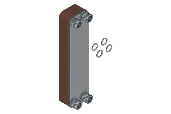 8735300651 Wärmetauscher Edelstahl 3/4" AG Buderus Ersatzteil