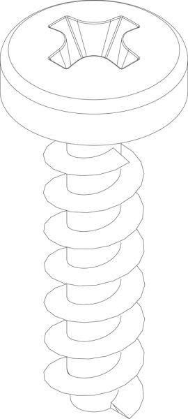 87377001030 Schraube 4x15 (10x) Buderus Ersatzteil
