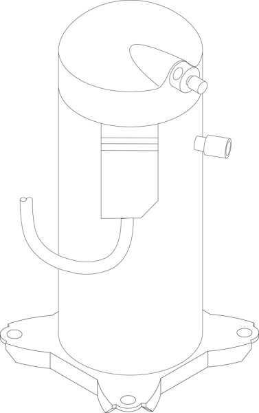 87382000570 Kompressor AEH-52 3ph Buderus Ersatzteil