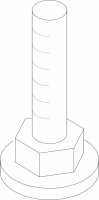 8738203234 Stellfuß M10 X 68 Buderus Ersatzteil