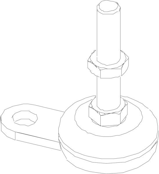 8738206776 Stellfuß M12x60 Buderus Ersatzteil