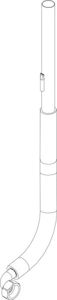 8738207569 Schlauch 685 mm Buderus Ersatzteil