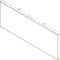 8738209475 Vorderwand Bu oben schwarz (Glass) Buderus...