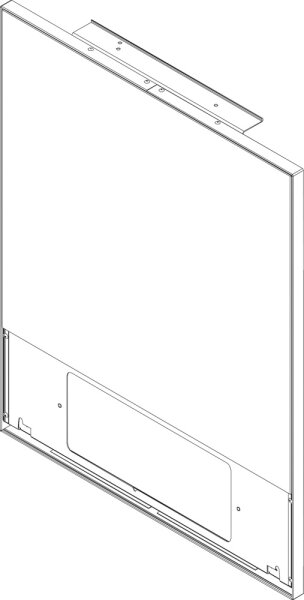 8738211378 Vorderwand Bu oben weiss (Glas) Buderus Ersatzteil