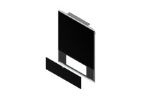 8738211387 Vorderwand & Klappe Glas Bu schw. (Set)...