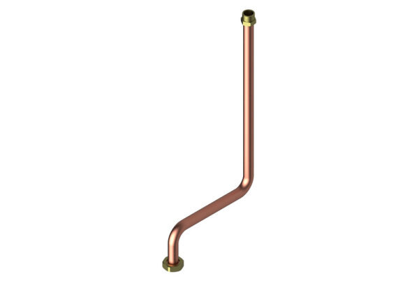 8738215621 Rohr D = 22 mm L= 657 mm Buderus Ersatzteil