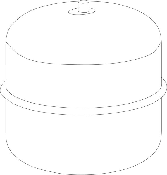 8738800589 Druckausdehnungsgefäß 18 l 1,5 bar Buderus Ersatzteil