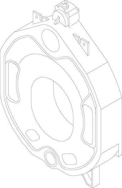 8738803551 Hinterglied GE315 o. RD everp Buderus Ersatzteil