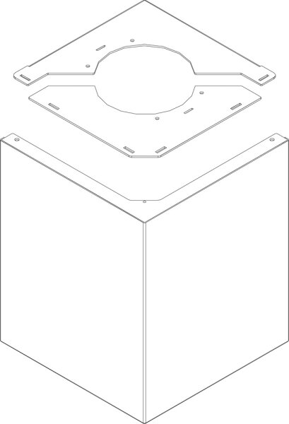 8738803764 Frontblende oben stahlgrau Figura everp. Buderus Ersatzteil
