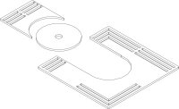 8738803766 Abdeckung oben braun Figura everp. Buderus...