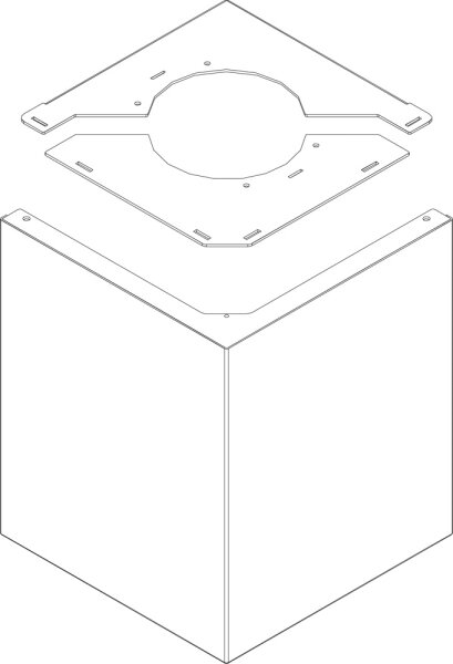 8738803767 Frontblende oben braun Figura everp. Buderus Ersatzteil
