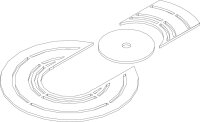 8738803785 Abdeckung oben braun Columna everp. Buderus...