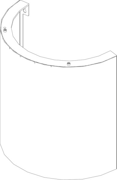 8738803791 Frontbl. oben ecru Columna everp. Buderus Ersatzteil