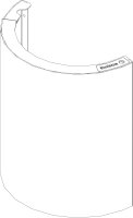 8738803792 Frontbl. unten ecru Columna everp. Buderus...