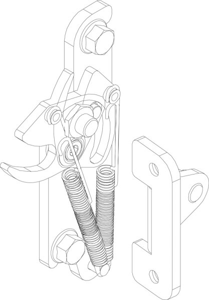 8738803799 Türverschluß kpl. Columna everp. Buderus Ersatzteil