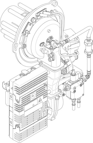 8738804043 Ölbrenner BM1.1 15kW everp Buderus Ersatzteil
