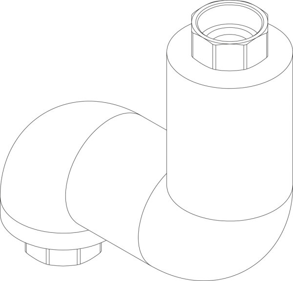 8738804079 Anschlussrohr RK DN25 G1 1/4 V2 everp Buderus Ersatzteil