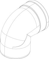 8738804601 Abgasbogen DN-160 everp Buderus Ersatzteil
