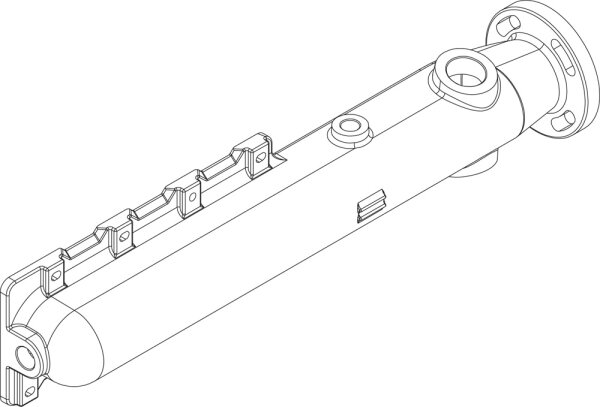 8738804663 Vor- / Rücklaufrohr CLA-1 4Gld everp Buderus Ersatzteil