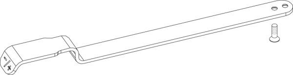 8738804754 Luftschieberstange everp Buderus Ersatzteil