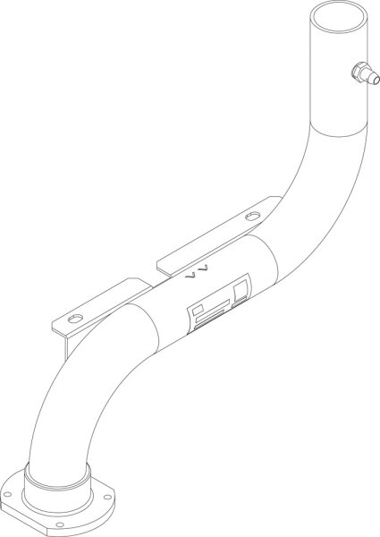 8738804935 Gasanschlussrohr VM CLA-1 150-300 everp Buderus Ersatzteil