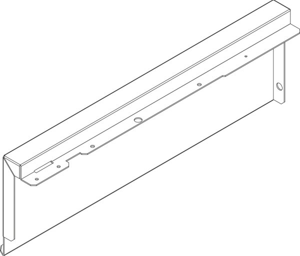 8738804954 Traverse oben links CLA-1 75-100 everp Buderus Ersatzteil