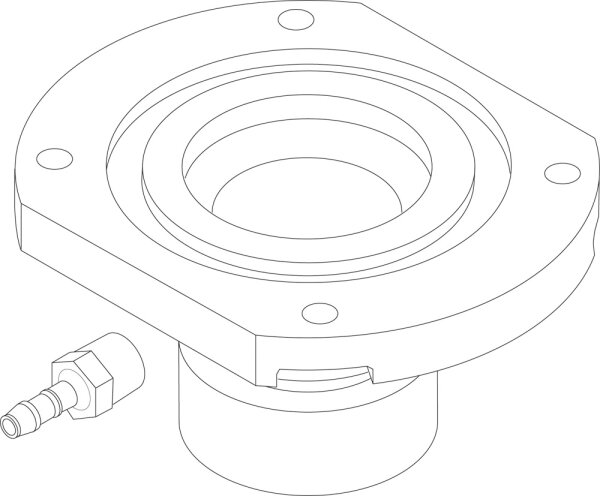 8738804971 Flansch VR4XX 1 1/8" everp Buderus Ersatzteil