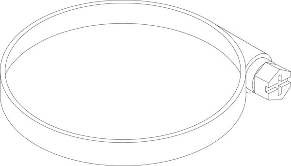 8738805001 Schlauchschelle NRG (3x) everp Buderus Ersatzteil
