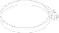 8738805001 Schlauchschelle NRG (3x) everp Buderus Ersatzteil