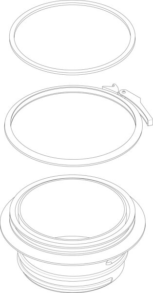 8738805002 RLU-Adapter DN110 everp Buderus Ersatzteil