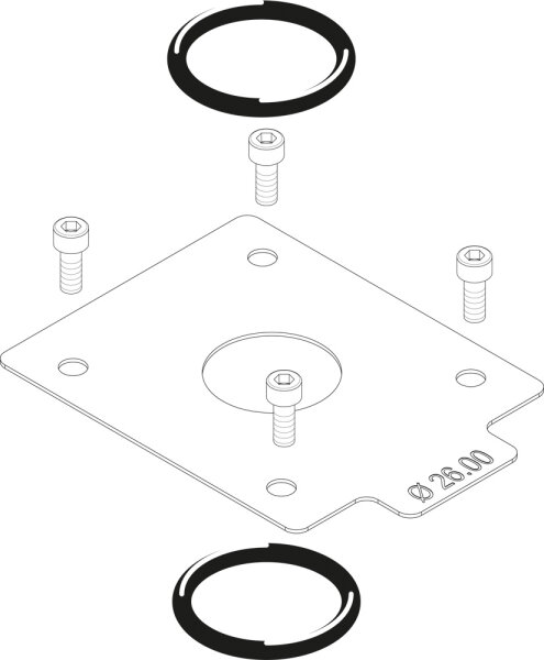 8738805011 Gasdrossel VR4XX D = 26,00 mm everp Buderus Ersatzteil