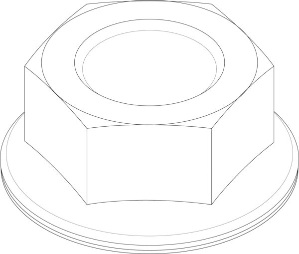 8738805028 Mutter M6 EN 1661 - 8.8 A3K everp (10x) Buderus Ersatzteil