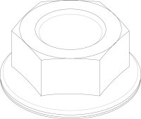 8738805028 Mutter M6 EN 1661 - 8.8 A3K everp (10x)...