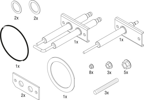 8738805303 Service Set KB372 / Condens 7000F everp Buderus Ersatzteil
