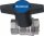 Buderus Logafix Kugelhahn PN16 Messing vernickelt 1 Zoll Innengewinde beidseitig
