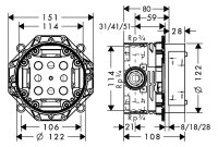 Hansgrohe I-Box universal Grundkörper 01800180