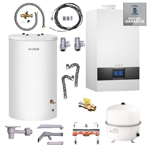 Buderus GB172i.2-15, W22, Gas-Brennwertgerät, 120 l Speicher S120, BC400, E/H