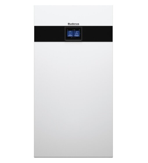 Buderus Logatherm WSW186i-12 Sole-Wasser Wärmepumpe Modul. 12kW B0/W35, weiße Metallver.