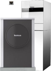 Buderus Logatherm WLW196i.2-4 ARTS185WS+ m. integr. Speicher 184l m. Solarwärmetauscher silent+,weiß