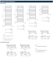 Buderus Logatrend Badheizkörper Therm Direct Standardanschluss gerade 740,1220,1500,1820