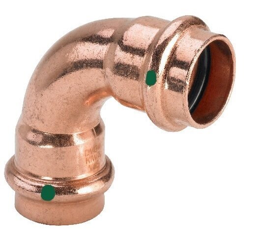 Viega Bogen PROFIPRESS 90° i/i aus Kupfer 2416 35
