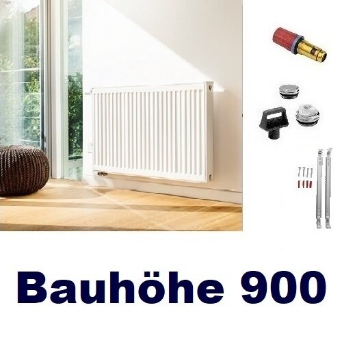 Buderus VC-Profil Typ 11 Bauhöhe 900 Logatrend Ventilheizkörper Flachheizkörper inkl. Halterungen