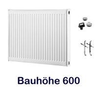 Buderus C-Profil Typ 33 Bauhöhe 600 mm Baulänge...