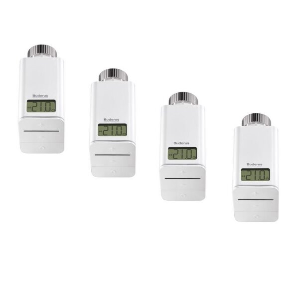 Buderus Starterset SRC plus Heizkörper 4 Heizkörperthermostate THK