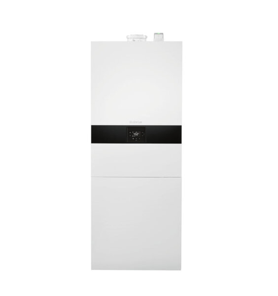Buderus Logamax plus GBH172i-24 T100S H 24kW,30kW(WW),H-Gas,100l-Speicher,weiß Kompaktheizzentrale 7738100954
